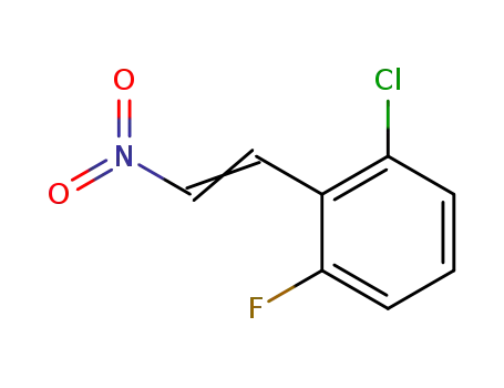 Molecular Structure of 116272-78-7 (2-CHLORO-6-FLUORO-OMEGA-NITROSTYRENE)