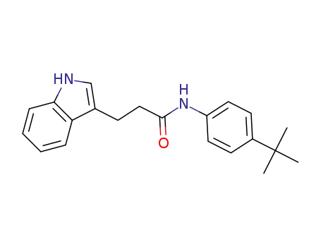 Molecular Structure of 562052-38-4 (N-(4-tert-butylphenyl)-3-(1H-indol-3-yl)propanamide)