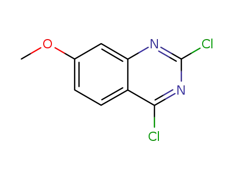 Molecular Structure of 62484-31-5 (2,4-Dichloro-7-methoxyquinazoline)