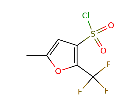 Molecular Structure of 306935-02-4 (5-METHYL-2-(TRIFLUOROMETHYL)-3-FURANSULFONYL CHLORIDE)