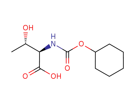 Molecular Structure of 1439367-66-4 ((2R,3S)-2-{[(cyclohexyloxy)carbonyl]amino}-3-hydroxybutanoic acid)