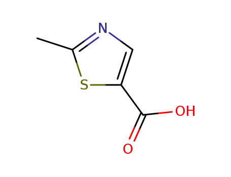 Molecular Structure of 40004-69-1 (2-methyl-1,3-thiazole-5-carboxylic acid)