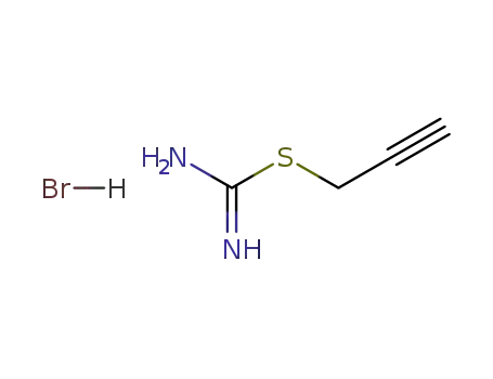 Molecular Structure of 13702-02-8 (prop-2-yn-1-yl carbamimidothioate)