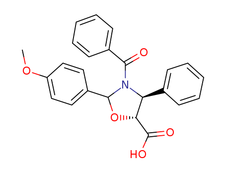 (4S,5R)-3-Benzoyl-2-(4-methoxyphenyl)-4-phenyl-5-oxazolidinecarboxylic?acid