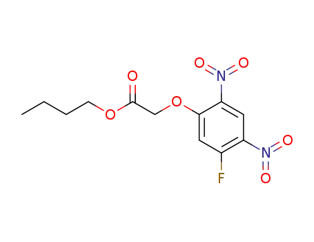 Molecular Structure of 122641-49-0 (butyl 2,4-dinitro-5-fluorophenoxyacetate)