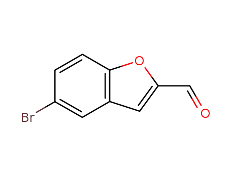 Molecular Structure of 23145-16-6 (5-BROMO-1-BENZOFURAN-2-CARBALDEHYDE)