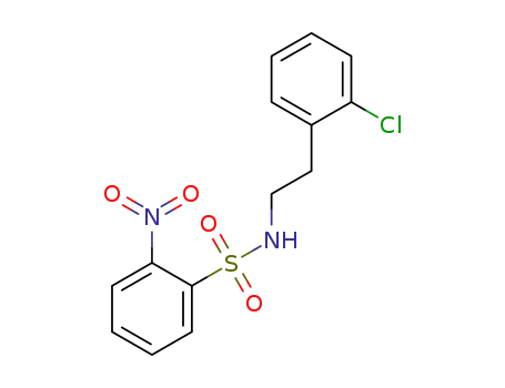Molecular Structure of 1383724-09-1 (N-(2-chlorophenethyl)-2-nitrobenzenesulfonamide)