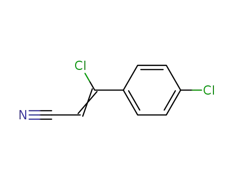 Molecular Structure of 78583-86-5 (3-CHLORO-3-(4-CHLOROPHENYL)ACRYLONITRILE)