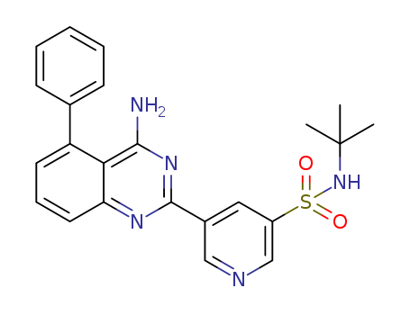 5-(4-amino-5-phenylquinazolin-2-yl)-N-tert-butylpyridine-3-sulfonamide