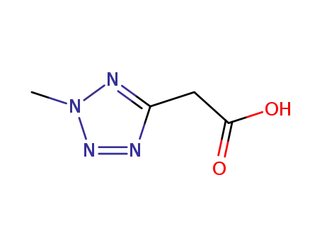 Molecular Structure of 21743-77-1 ((2-methyl-2H-tetrazol-5-yl)acetic acid)