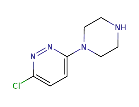 Molecular Structure of 56392-83-7 (1-(6-Chloropyridazino-3-yl)piperazine)