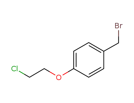 Molecular Structure of 198481-13-9 (Benzene, 1-(bromomethyl)-4-(2-chloroethoxy)-)