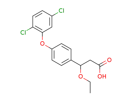 3-[4-(2,5-dichlorophenoxy)phenyl]-3-ethoxypropionic acid