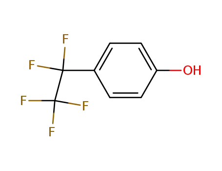 Molecular Structure of 95881-25-7 (Phenol, 4-(pentafluoroethyl)-)