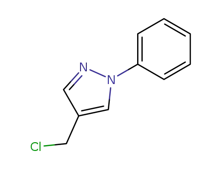 Molecular Structure of 35715-71-0 (4-(CHLOROMETHYL)-1-PHENYL-1H-PYRAZOLE)