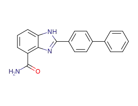 Molecular Structure of 1248541-99-2 (1H-Benzimidazole-7-carboxamide, 2-[1,1'-biphenyl]-4-yl-)