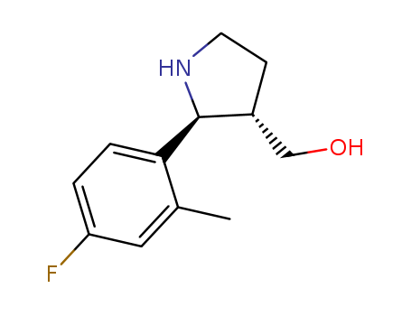 3-PYRROLIDINEMETHANOL,2-(4-FLUORO-2-METHYLPHENYL)-