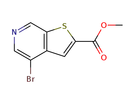 Molecular Structure of 145325-40-2 (4-BROMOTHIENO[2,3-C]PYRIDINE-2-CARBOXYLIC ACID METHYL ESTER)