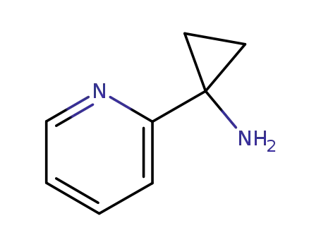 Molecular Structure of 503417-37-6 (Cyclopropanamine, 1-(2-pyridinyl)- (9CI))