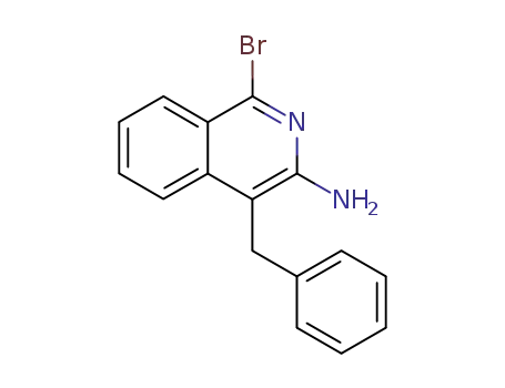 Molecular Structure of 13130-81-9 (4-benzyl-1-bromoisoquinolin-3-amine)