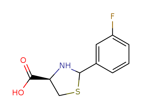 4-Thiazolidinecarboxylicacid, 2-(3-fluorophenyl)-