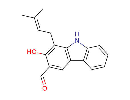 1-(3-Methyl-2-butenyl)-2-hydroxy-9H-carbazole-3-carbaldehyde