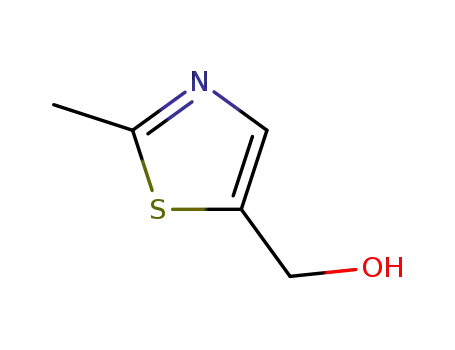 Molecular Structure of 56012-38-5 ((2-Methyl-1,3-thiazol-5-yl)Methanol)