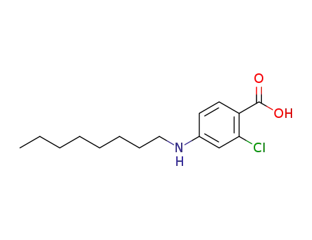 Molecular Structure of 1344028-88-1 (4-(octylamino)-2-chlorobenzoic acid)