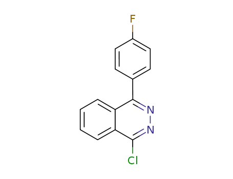 Molecular Structure of 155937-28-3 (1-CHLORO-4-(4-FLUOROPHENYL)PHTHALAZINE)