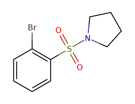 Molecular Structure of 929000-58-8 (1-(2-Bromophenylsulfonyl)pyrrolidine)