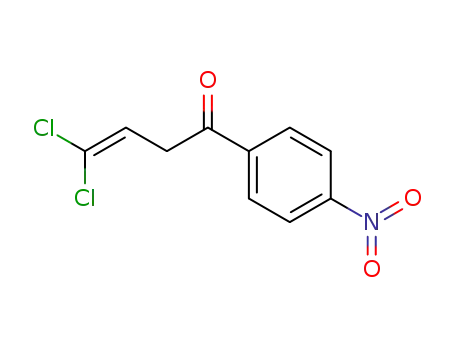 Molecular Structure of 807331-43-7 (3-Buten-1-one, 4,4-dichloro-1-(4-nitrophenyl)-)