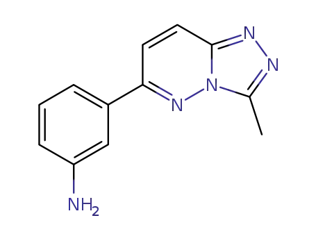 Molecular Structure of 66548-76-3 (Benzenamine, 3-(3-methyl-1,2,4-triazolo[4,3-b]pyridazin-6-yl)-)