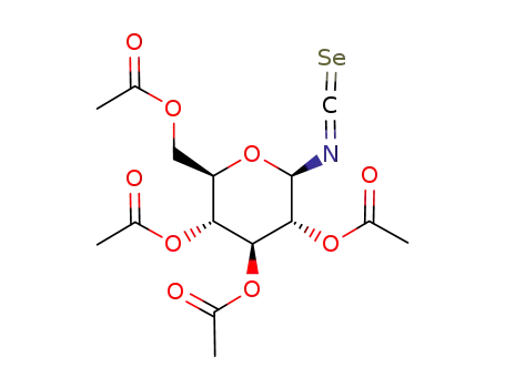 Molecular Structure of 102987-96-2 (2,3,4,6-tetra-O-acetyl-β-D-glucopyranosyl isoselenocyanate)