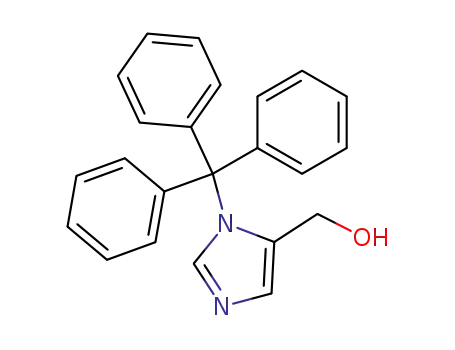 Molecular Structure of 172498-89-4 (5-HYDROXYLMETHYL-1-N-TRITYL-IMIDAZOLE)