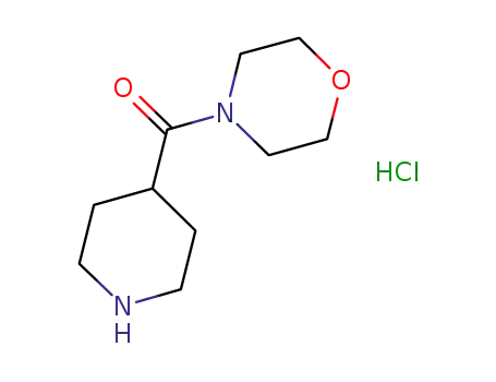 Molecular Structure of 94467-73-9 (MORPHOLIN-4-YL-PIPERIDIN-4-YL-METHANONE HYDROCHLORIDE)