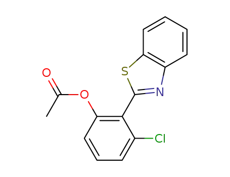 2-(benzo[d]thiazol-2-yl)-3-chlorophenyl acetate