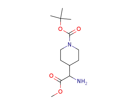 Molecular Structure of 177948-33-3 (Methyl 2-AMino-2-(1-Boc-4-piperidyl)acetate)