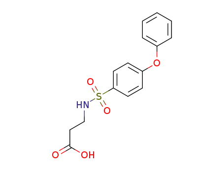 Molecular Structure of 294661-61-3 (b-Alanine,N-[(4-phenoxyphenyl)sulfonyl]-)