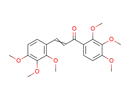 Molecular Structure of 10282-68-5 (2',3',4',2,3,4-hexamethoxychalcone)