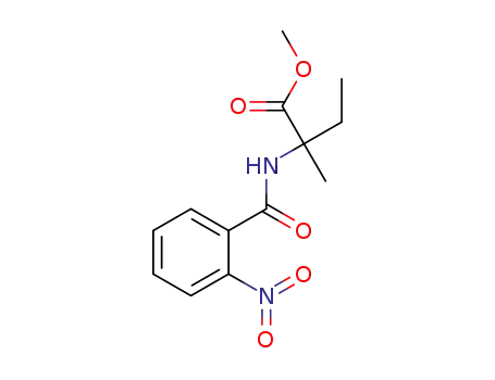 Molecular Structure of 1444223-97-5 (methyl 2-methyl-2-(2-nitrobenzamido)butanoate)