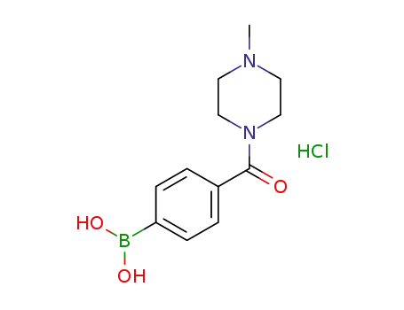 Molecular Structure of 913835-43-5 (4-(4-METHYLPIPERAZINE-1-CARBONYL)PHENYLBORONIC ACID, HCL)