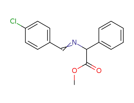 Benzeneacetic acid, a-[[(4-chlorophenyl)methylene]amino]-, methyl
ester