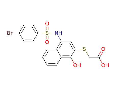 UMI-77;2-[[4-[[(4-bromophenyl)sulfonyl]amino]-1-hydroxy-2-naphthalenyl]thio]-aceticacid