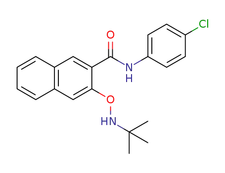 Molecular Structure of 1448026-37-6 (3-[(tert-butylamino)oxy]-N-(4-chlorophenyl)-2-naphthamide)