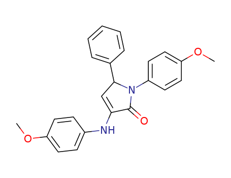 2H-Pyrrol-2-one,1,5-dihydro-1-(4-methoxyphenyl)-3-[(4-methoxyphenyl)amino]-5-phenyl-