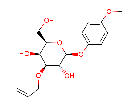 144985-19-3,4-METHOXYPHENYL 3-O-ALLYL-BETA-D-GALACTOPYRANOSIDE,b-D-Galactopyranoside,4-methoxyphenyl 3-O-2-propenyl- (9CI); 4-Methoxyphenyl 3-O-allyl-b-D-galactopyranoside