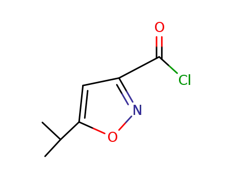 Molecular Structure of 53064-56-5 (5-Isopropyl-3-isoxazolecarbonyl chloride)