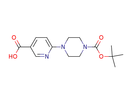 Molecular Structure of 201809-22-5 (4-(5-CARBOXY-PYRIDIN-2-YL)-PIPERAZINE-1-CARBOXYLIC ACID TERT-BUTYL ESTER)