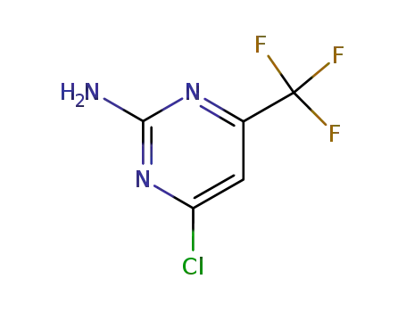 Molecular Structure of 16097-60-2 (2-AMINO-4-CHLORO-6-TRIFLUOROMETHYL-PYRIMIDINE)