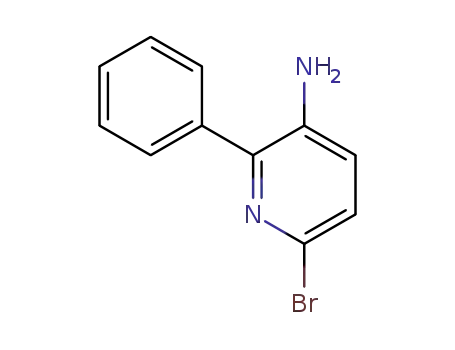 Molecular Structure of 912772-85-1 (3-AMINO-6-BROMO-2-PHENYLPYRIDINE)